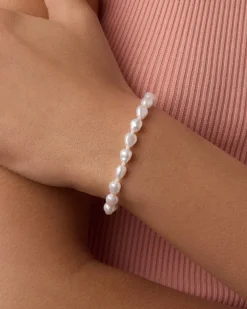 gorjana Pearl Cove Bracelet 18k Gold Plated Clearance