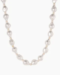 gorjana Pearl Cove Necklace 18k Gold Plated Discount