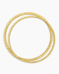 gorjana Poppy Gold Bracelet Set 18k Gold Plated Best