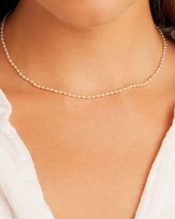 gorjana Poppy Pearl Necklace 18k Gold Plated, Pearl Online