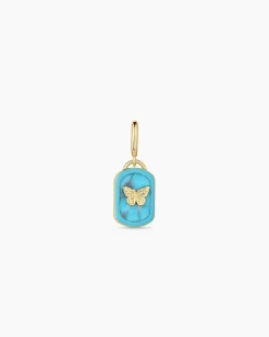 gorjana Power Gemstone Healing Parker Charm 18k Gold Plated, Turquoise - Healing Outlet