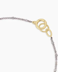 gorjana Power Gemstone Long Beaded Necklace Discount