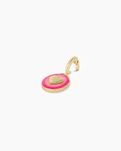gorjana Power Gemstone Love Parker Charm 18k Gold Plated, Rose Quartz - Love Online