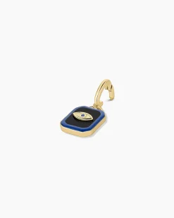 gorjana Power Gemstone Protection Parker Charm 18k Gold Plated, Black Onyx - Protection Clearance