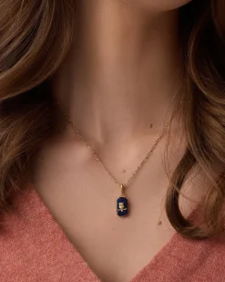 gorjana Power Gemstone Wisdom Parker Charm 18k Gold Plated, Lapis - Wisdom Outlet