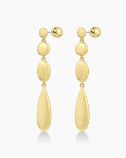 gorjana Preston Drop Earrings 18k Gold Plated Outlet