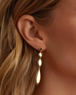 gorjana Preston Drop Earrings 18k Gold Plated Outlet