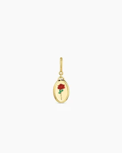 gorjana Rose Coin Parker Charm 18k Gold Plated Clearance
