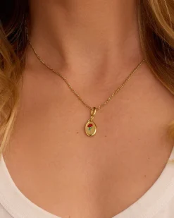 gorjana Rose Coin Parker Charm 18k Gold Plated Clearance