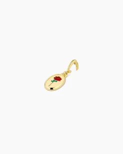 gorjana Rose Coin Parker Charm 18k Gold Plated Clearance
