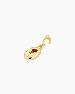 gorjana Rose Coin Parker Charm 18k Gold Plated Clearance