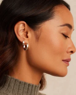 gorjana Rose Hoops Hot
