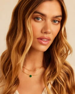 gorjana Rose Marble Coin Necklace Clearance