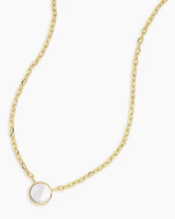 gorjana Rose Marble Coin Necklace Clearance