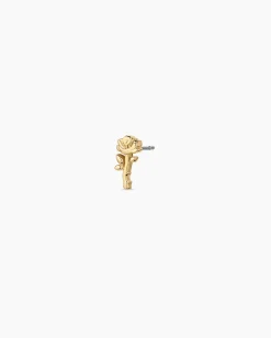 gorjana Rose Single Stud 18k Gold Plated Outlet