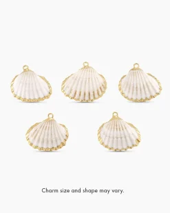 gorjana Scallop Shell Parker Charm 18k Gold Plated Fashion