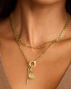 gorjana Shimmer Bar Parker Charm 18k Gold Plated Fashion