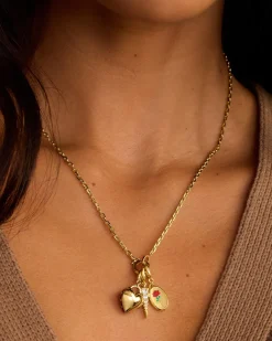 gorjana Shimmer Dagger Parker Charm 18k Gold Plated New