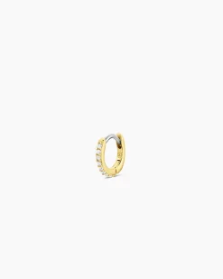 gorjana Shimmer Single Huggie 18k Gold Plated Hot