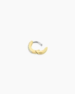 gorjana Shimmer Single Huggie 18k Gold Plated Hot