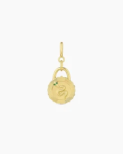 gorjana Snake Coin Parker Charm 18k Gold Plated Hot