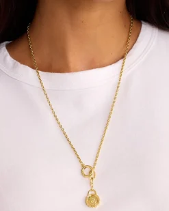 gorjana Snake Coin Parker Charm 18k Gold Plated Hot
