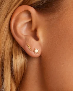 gorjana Star Single Stud 18k Gold Plated Best