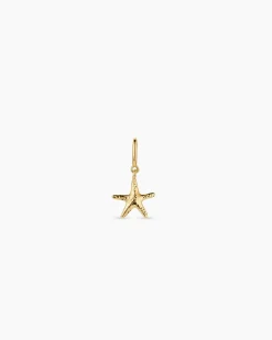 gorjana Starfish Parker Charm 18k Gold Plated New