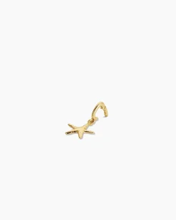 gorjana Starfish Parker Charm 18k Gold Plated New
