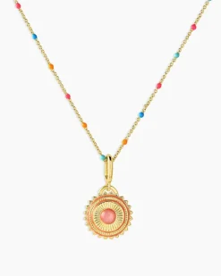 gorjana Sun Capri Necklace 18k Gold Plated Outlet
