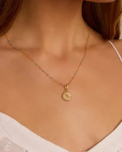 gorjana Sun Capri Necklace 18k Gold Plated Outlet