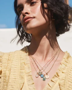gorjana Sun Capri Necklace 18k Gold Plated Outlet