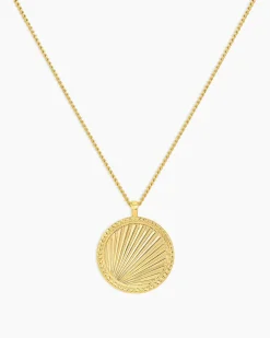 gorjana Sunny Pendant Necklace 18k Gold Plated Best