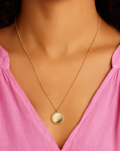 gorjana Sunny Pendant Necklace 18k Gold Plated Best