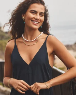 gorjana Turquoise Cove Hoops 18k Gold Plated Discount