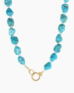 gorjana Turquoise Cove Necklace 18k Gold Plated Discount