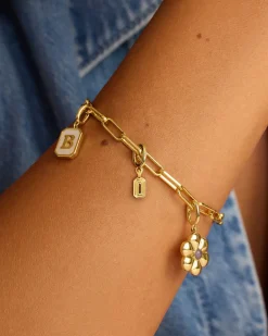gorjana Varsity Numbers Parker Charm 18k Gold Plated Fashion