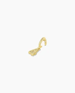 gorjana Varsity Numbers Parker Charm 18k Gold Plated Fashion