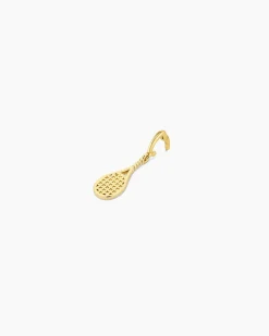 gorjana Varsity Parker Charm 18k Gold Plated New