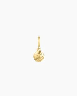 gorjana Varsity Parker Charm 18k Gold Plated New