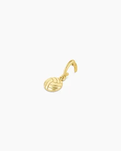 gorjana Varsity Parker Charm 18k Gold Plated New