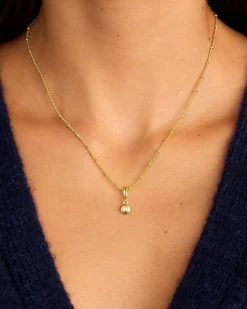 gorjana Varsity Parker Charm 18k Gold Plated New