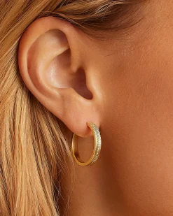 gorjana Venice Hoops 18k Gold Plated Discount