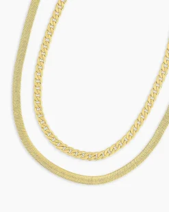 gorjana Venice Layering Set 18k Gold Plated Clearance