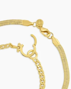 gorjana Venice Layering Set 18k Gold Plated Clearance