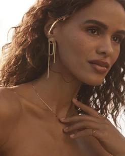 gorjana Venice Loop Earrings 18k Gold Plated Online