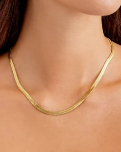 gorjana Venice Necklace 18k Gold Plated New