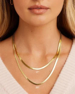 gorjana Venice Necklace 18k Gold Plated New
