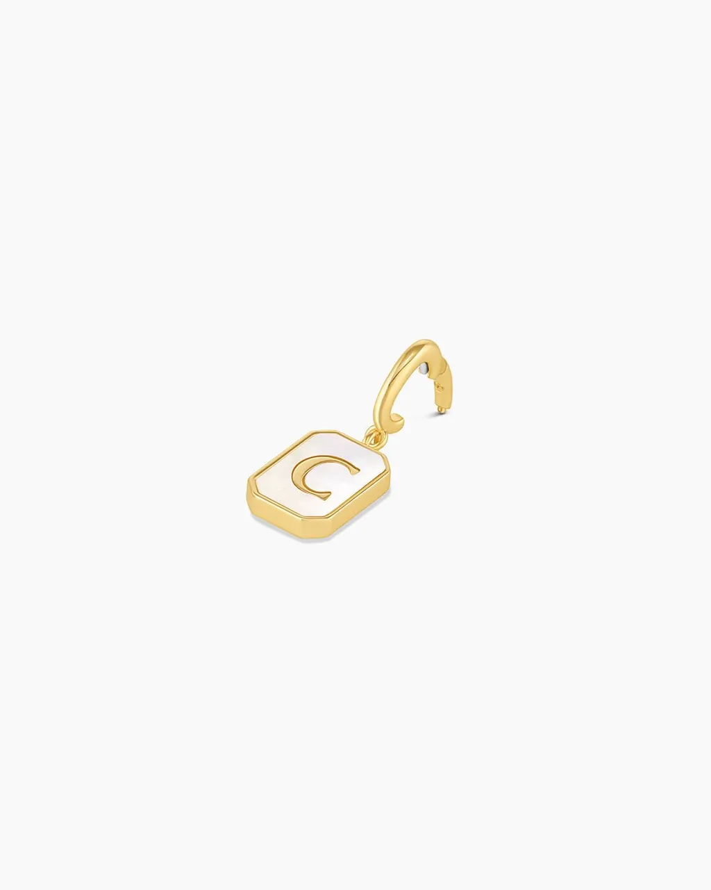 gorjana Vintage Alphabet Parker Charm 18k Gold Plated New