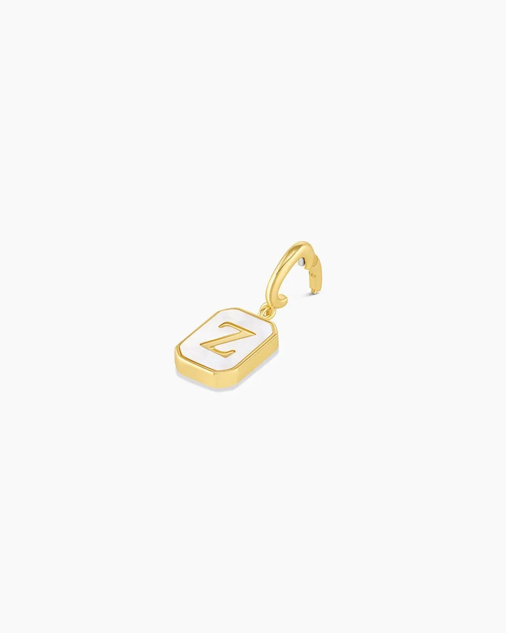 gorjana Vintage Alphabet Parker Charm 18k Gold Plated New